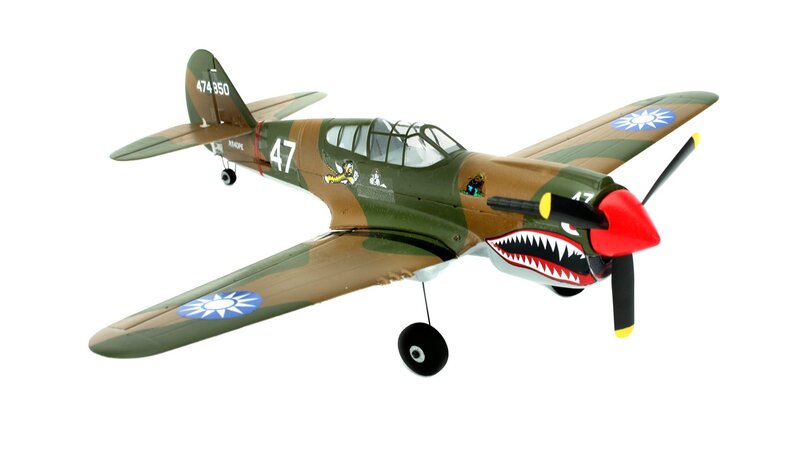 Model Airplane with Shark Teeth