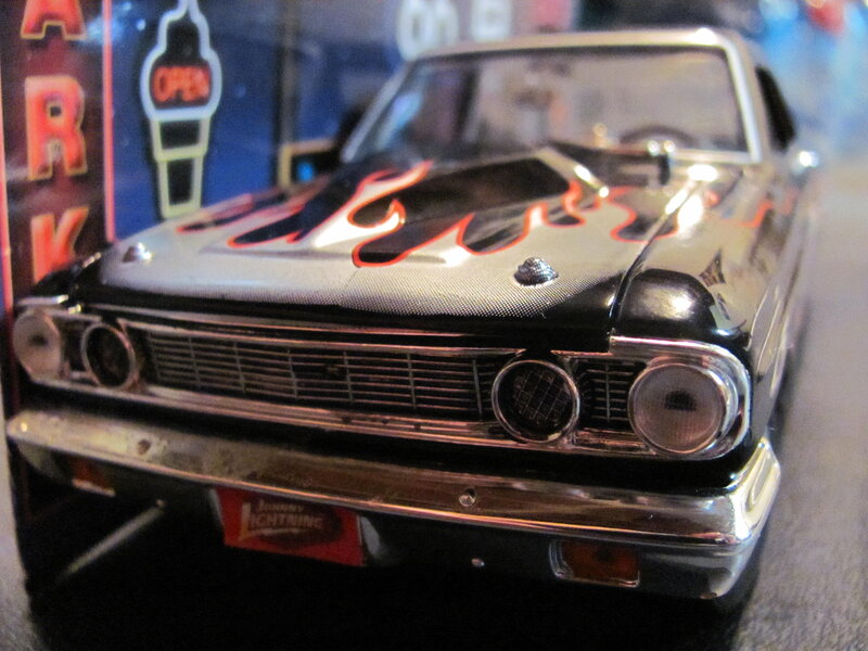 Model Car with Flames