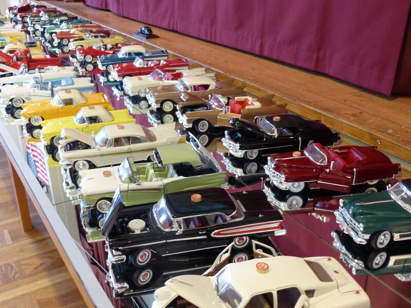 Model Cars on Display — White