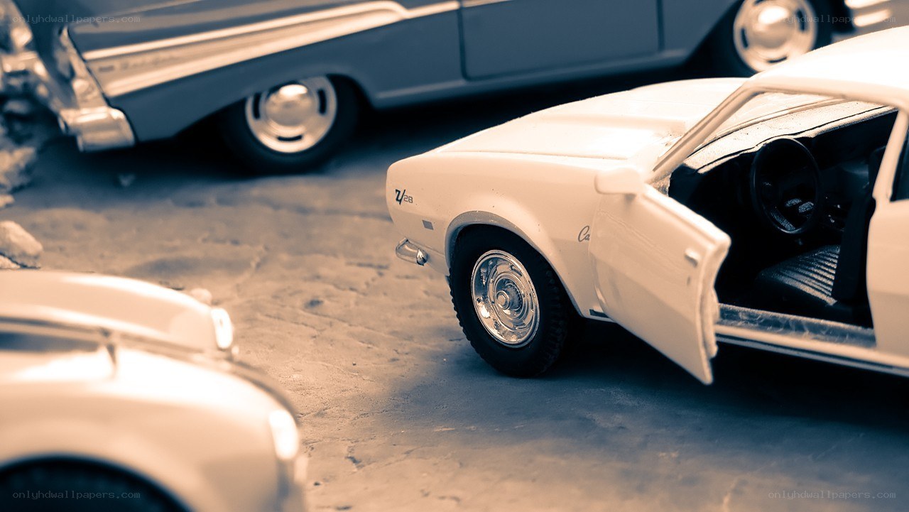 model cars on display