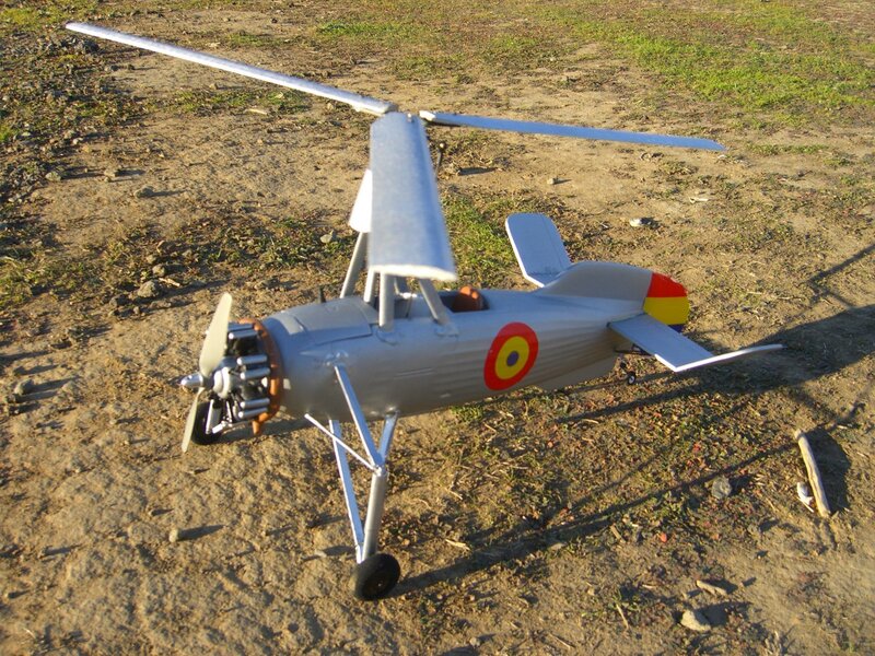 model helicopter on ground