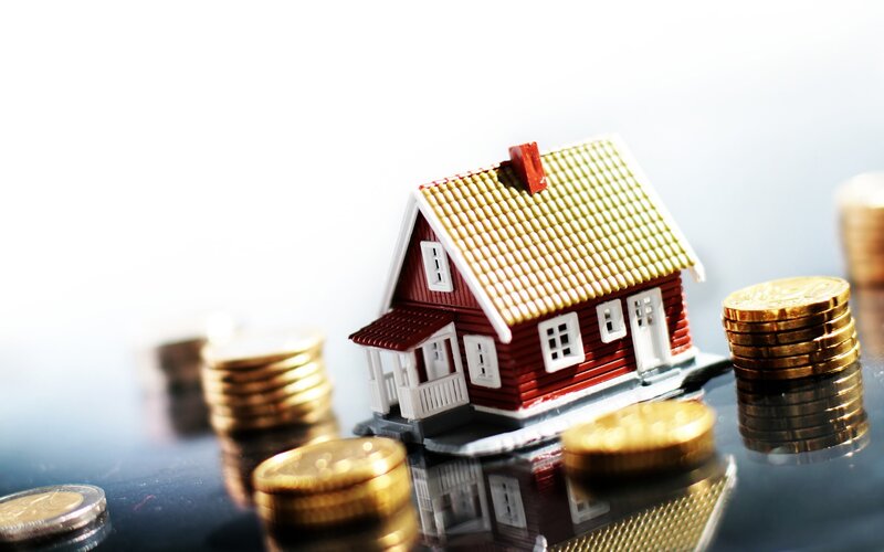Model House with Coins