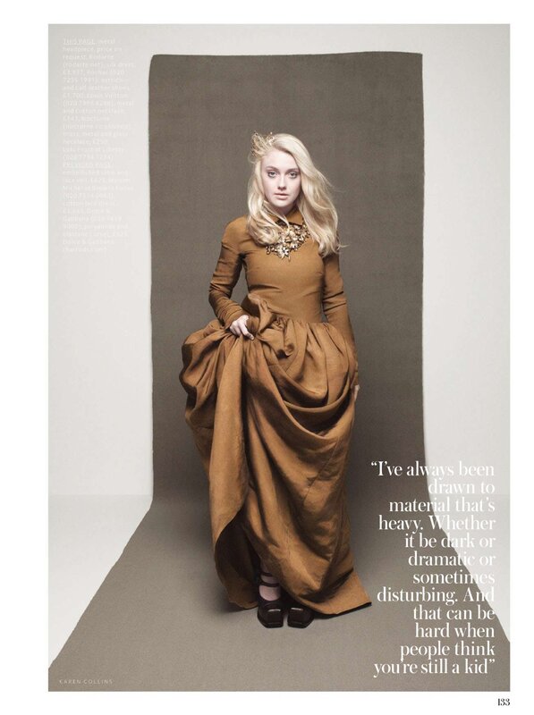 model in brown dress