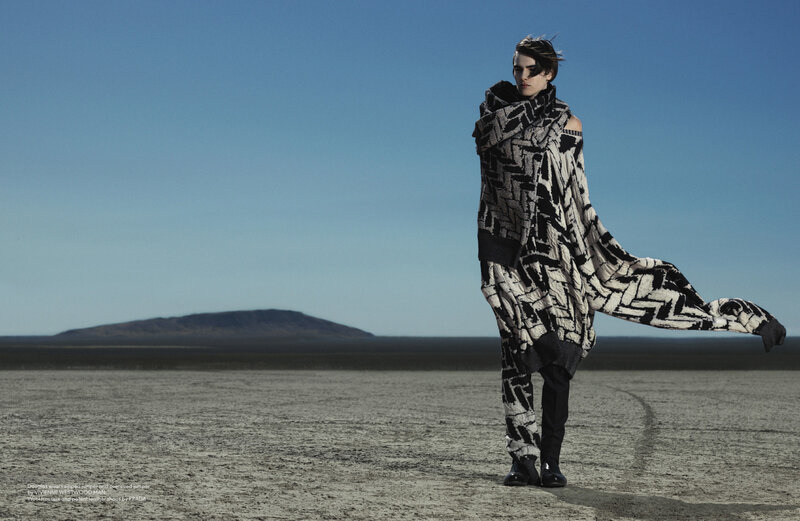 Model in Desert