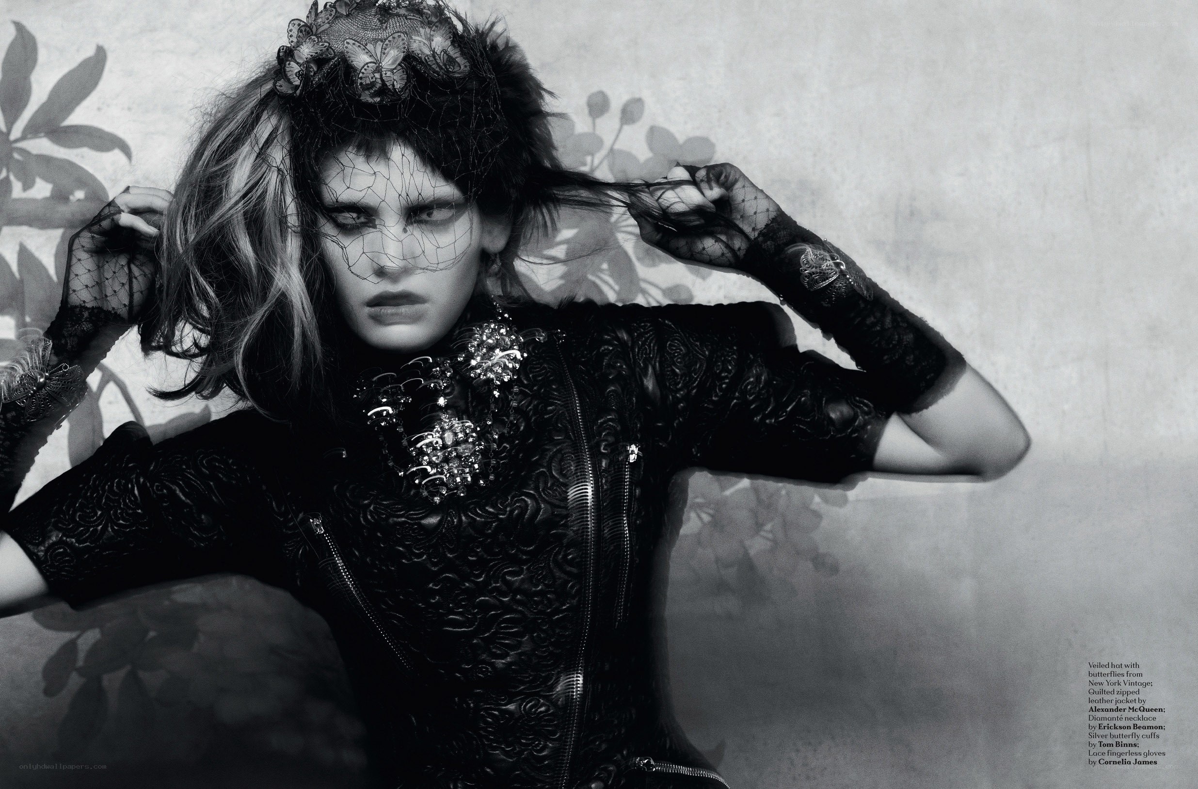 model in gothic fashion