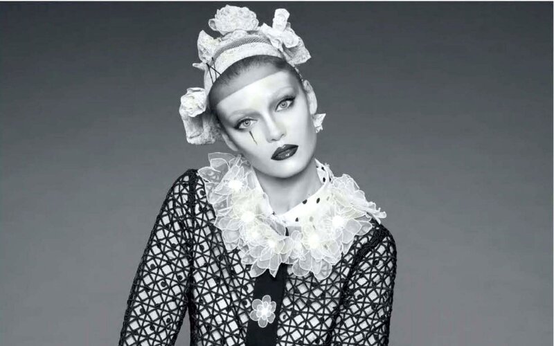 model in gothic fashion