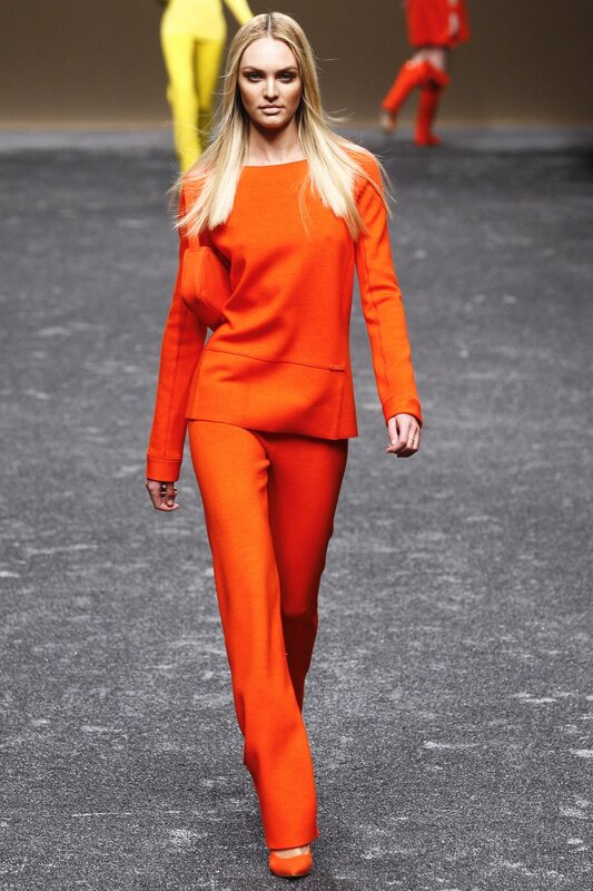Model in Orange Suit