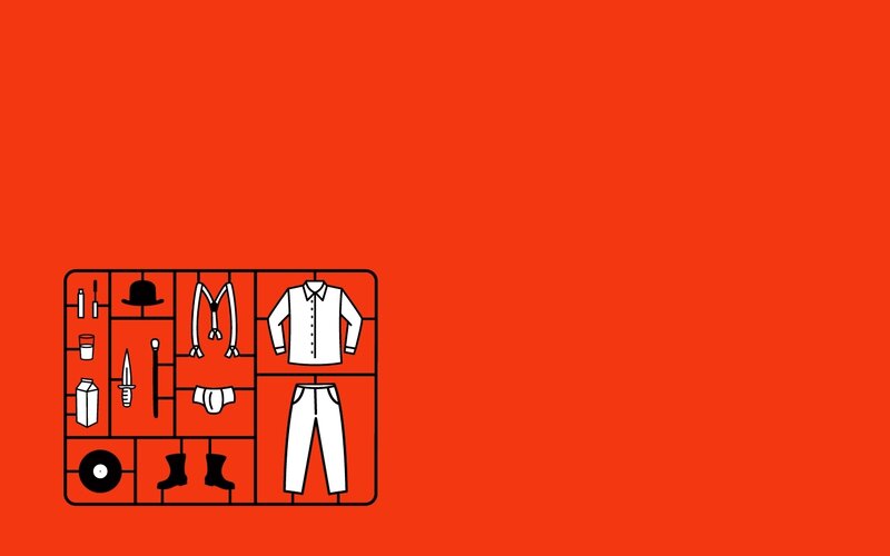 model kit of man's clothing