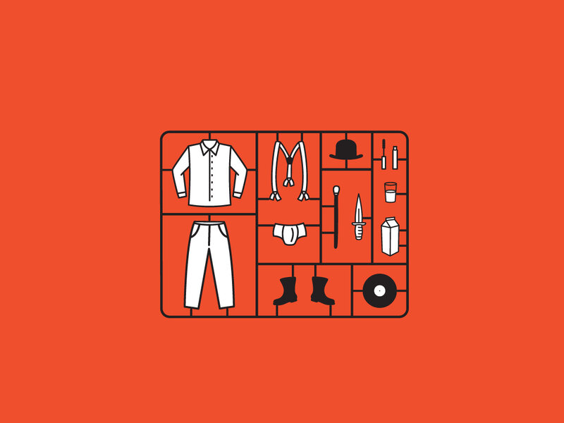 model kit of man's outfit
