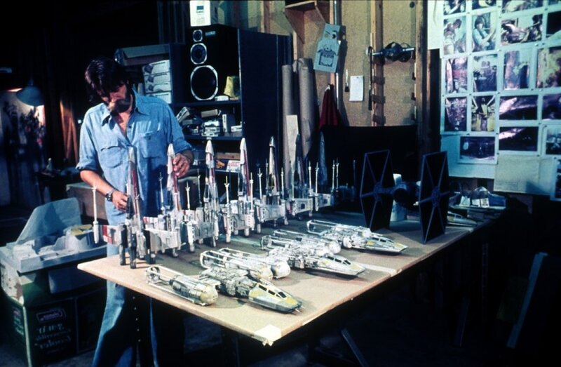 Model maker with starships