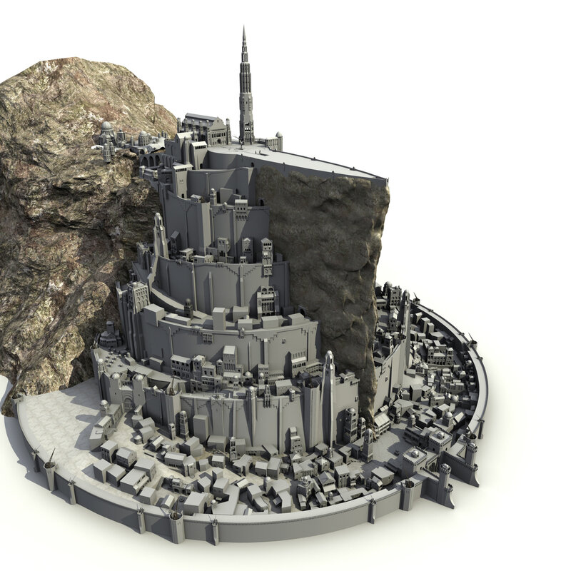 model of a fantasy city