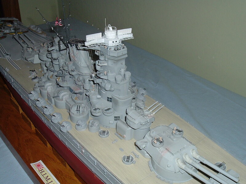 Model of a Japanese battleship