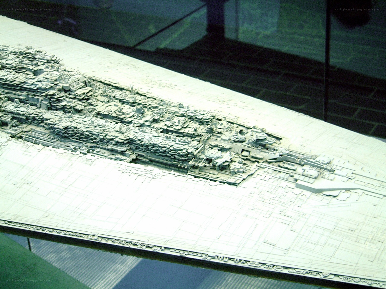 model of a large spaceship