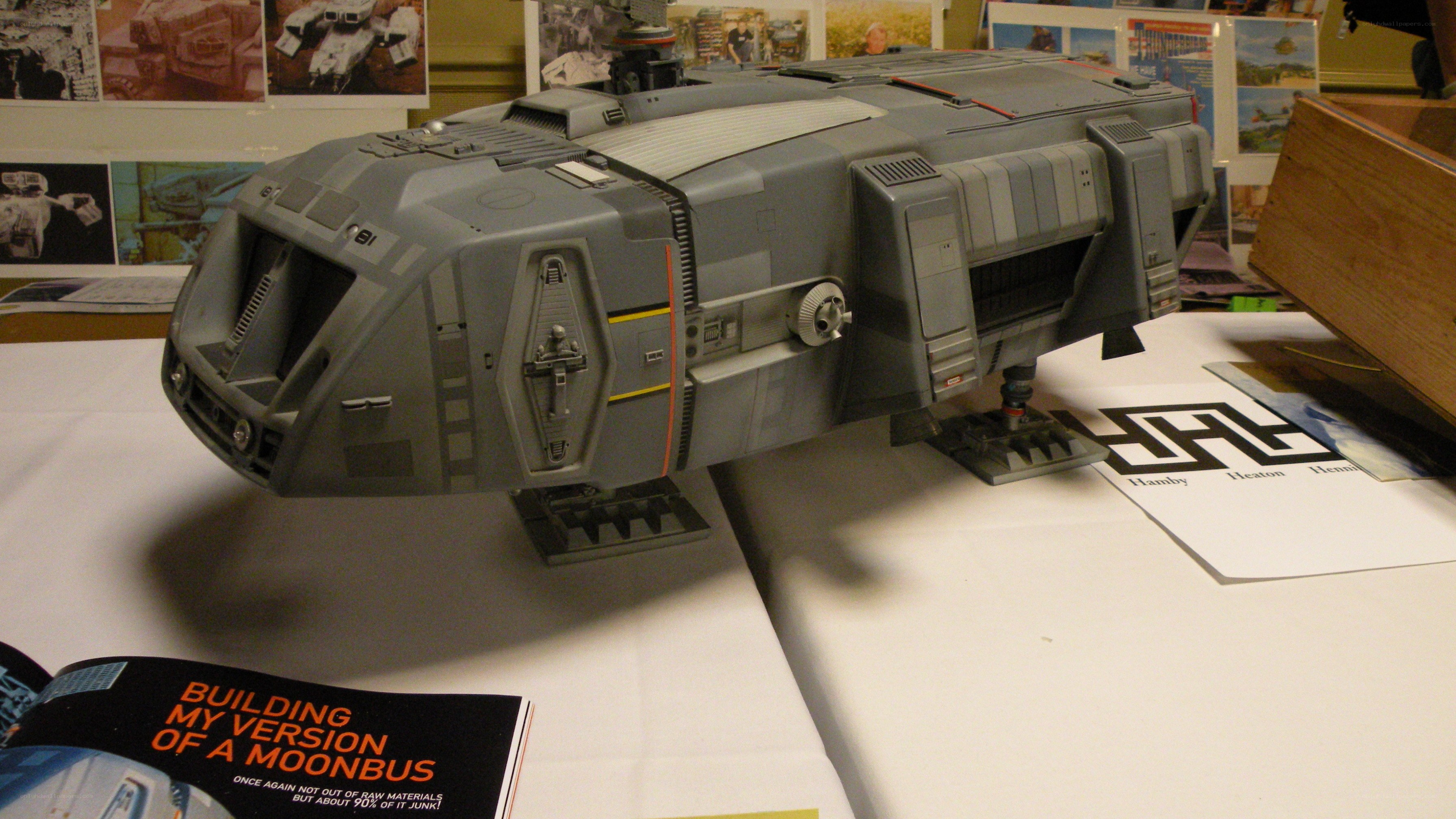 model of a moonbus spacecraft