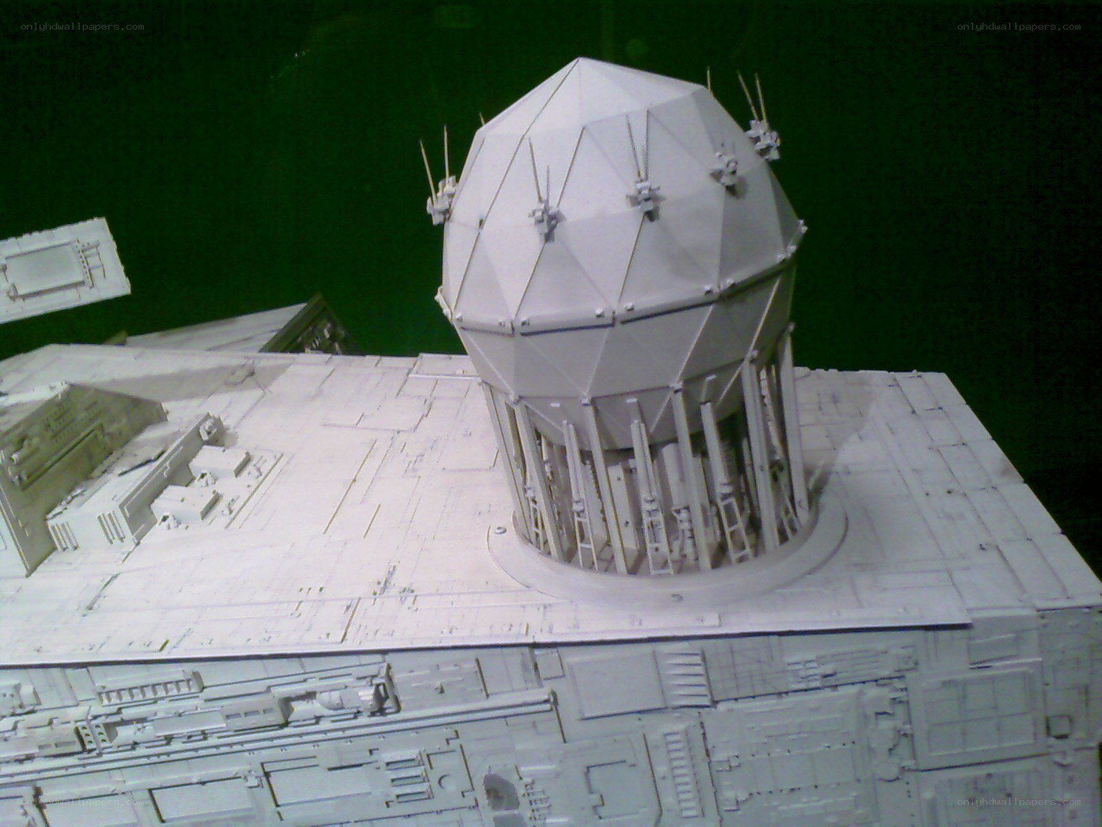 model of a sci-fi structure