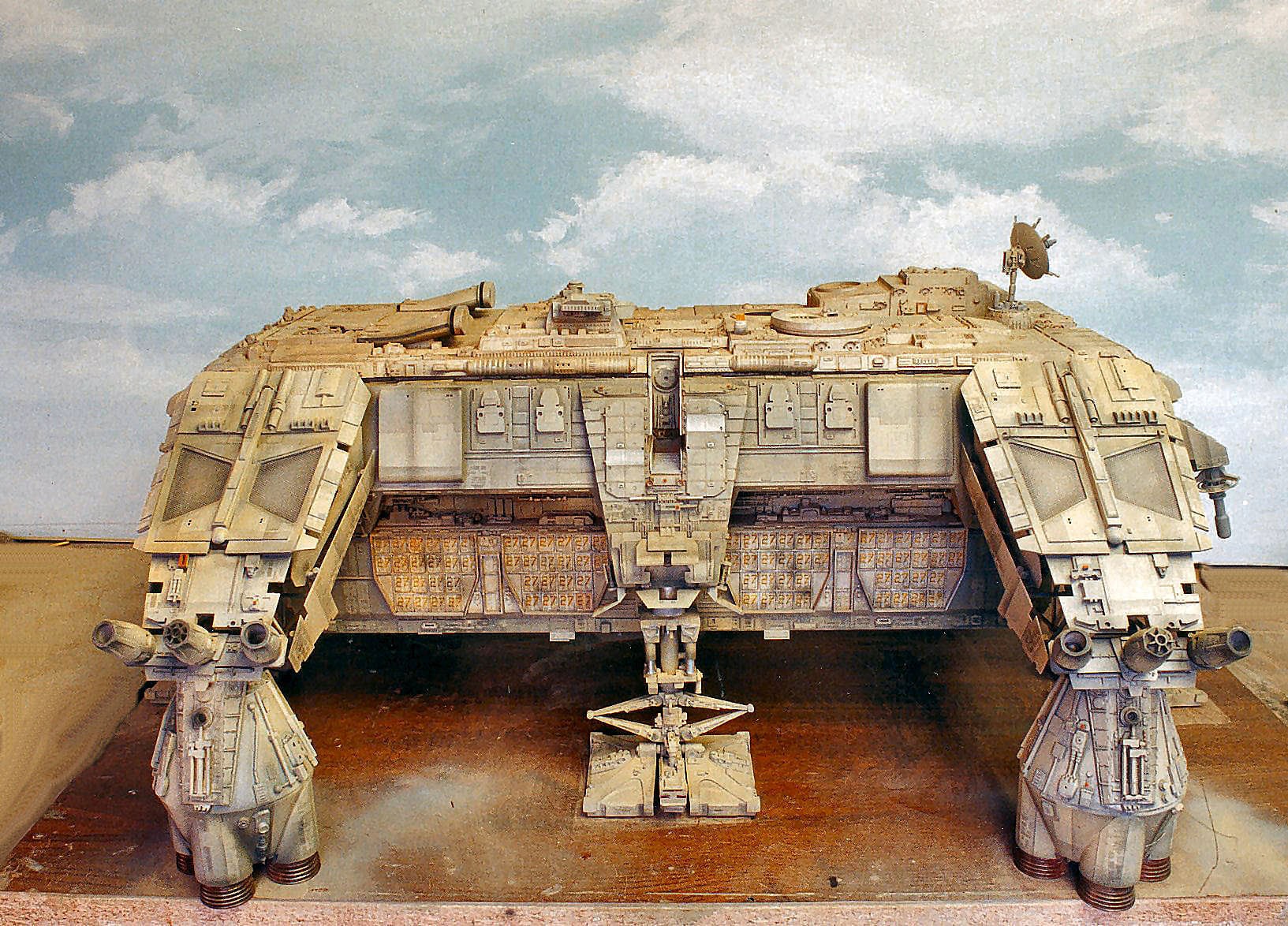 model of a sci-fi vehicle