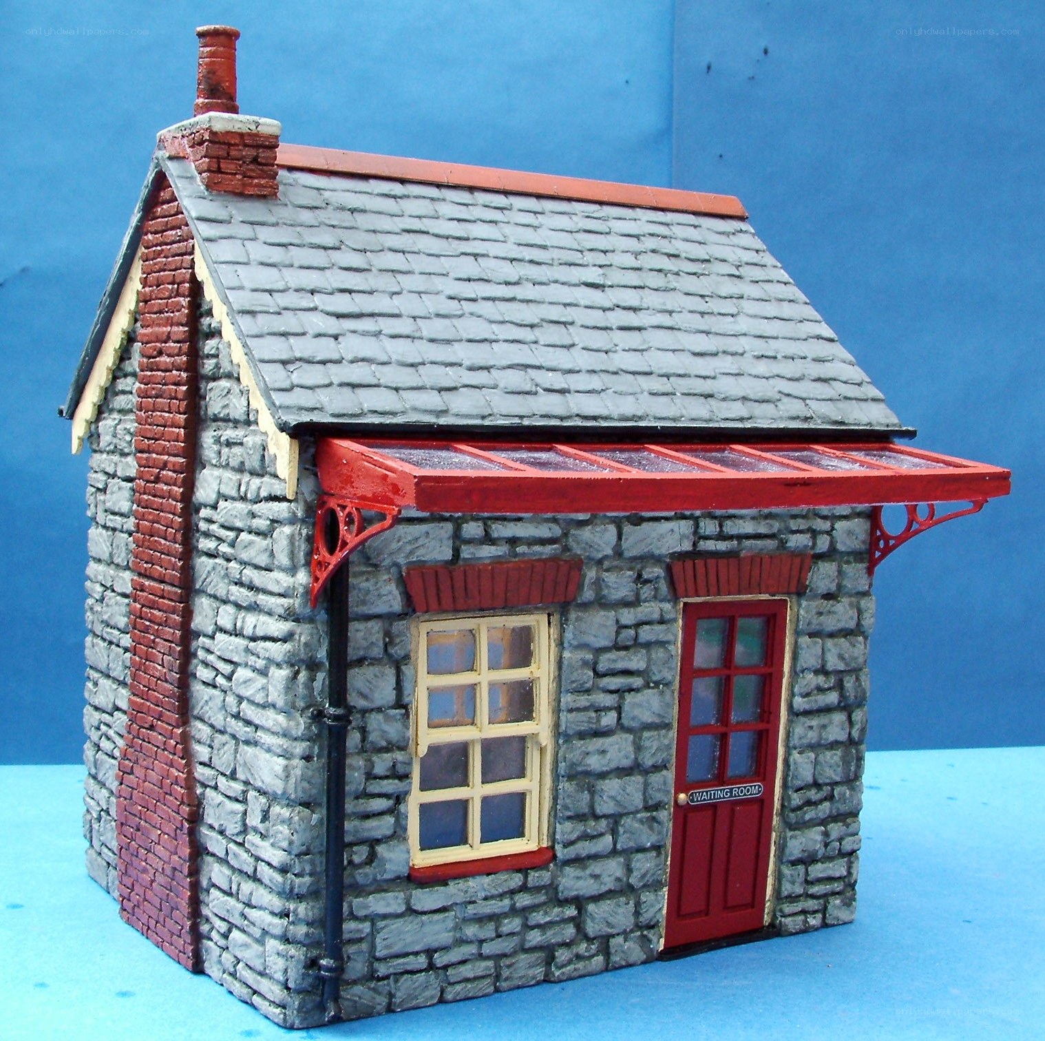 model of a stone building