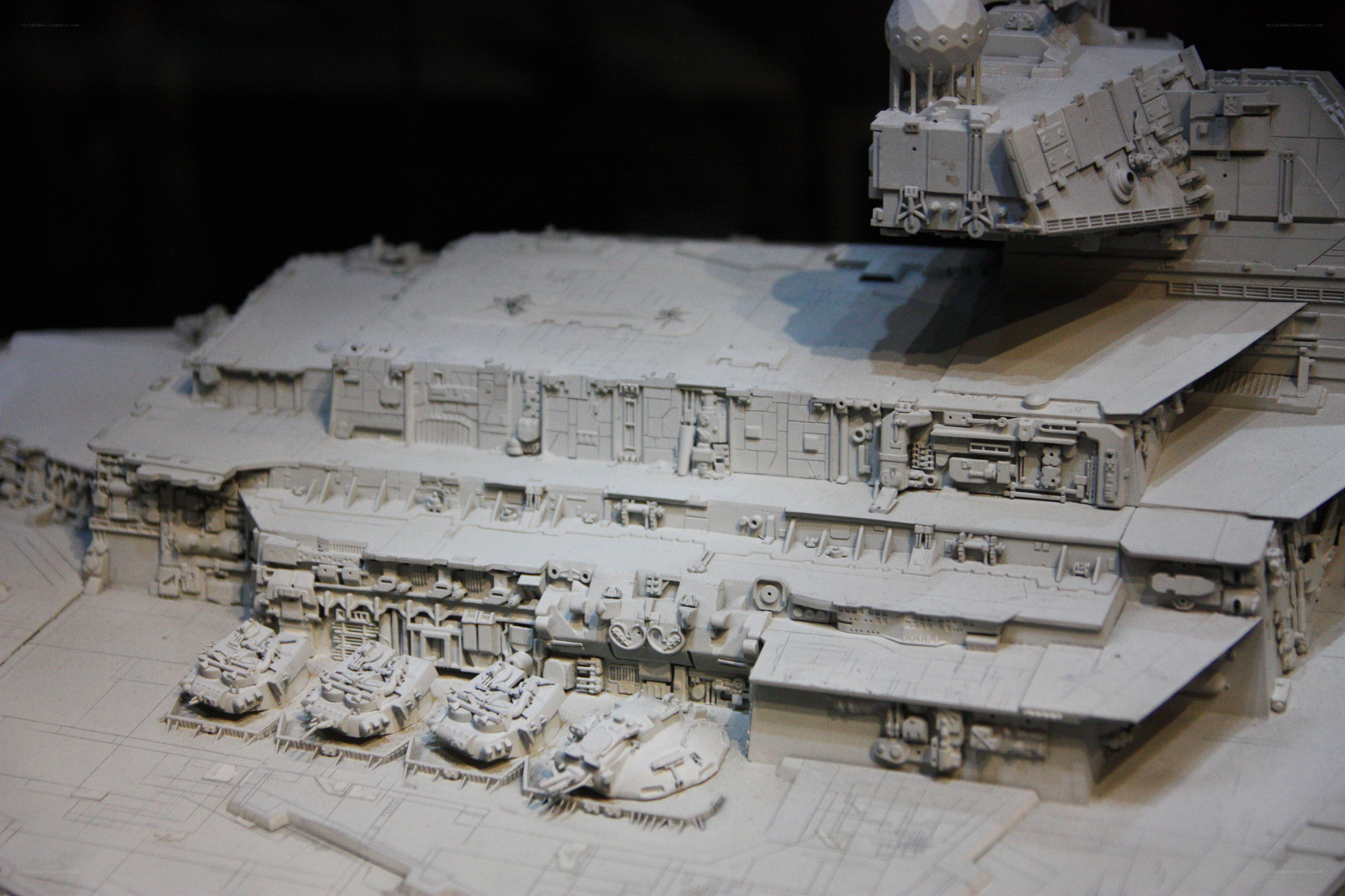 model of a warship