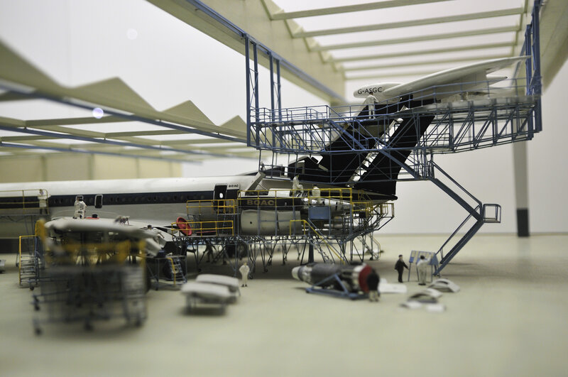 model of aircraft maintenance hangar