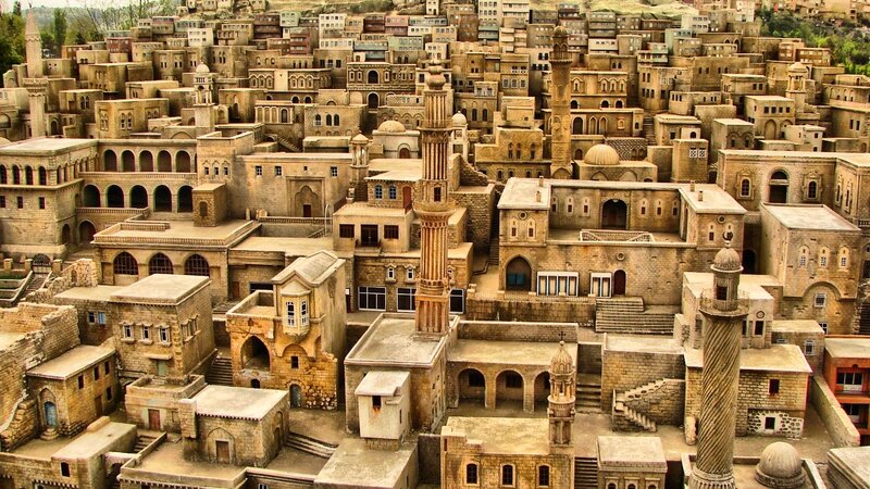 Model of Ancient City — Beige