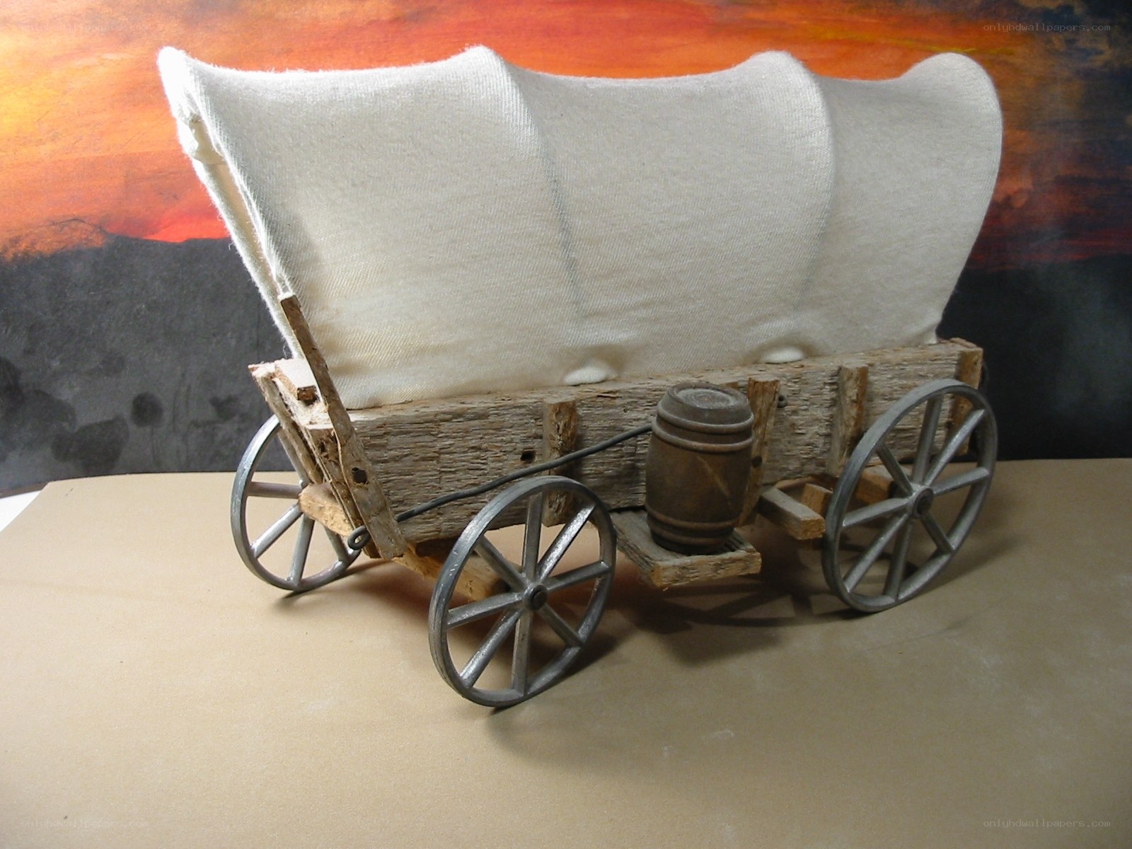 model of covered wagon