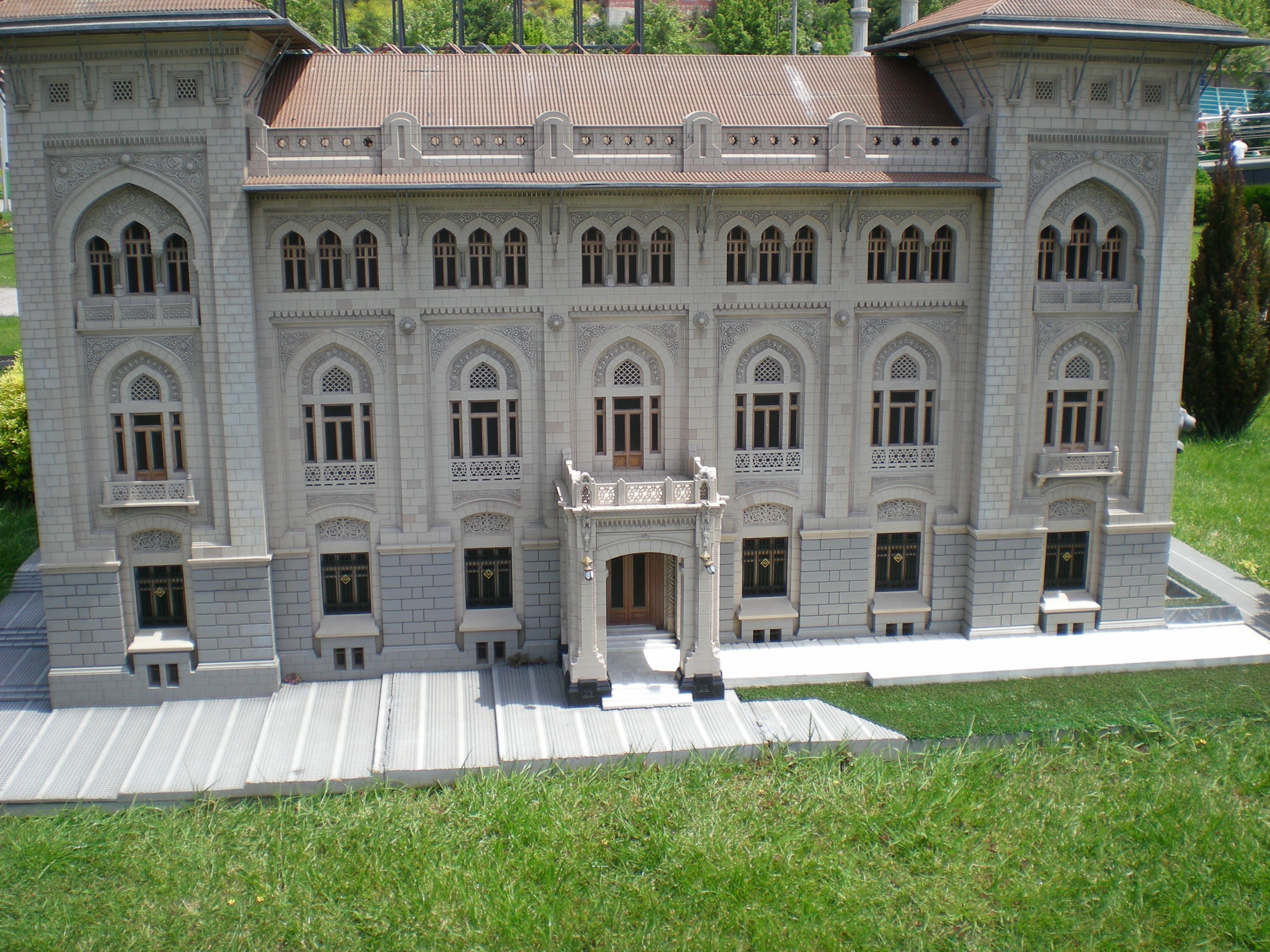 model of ornate building