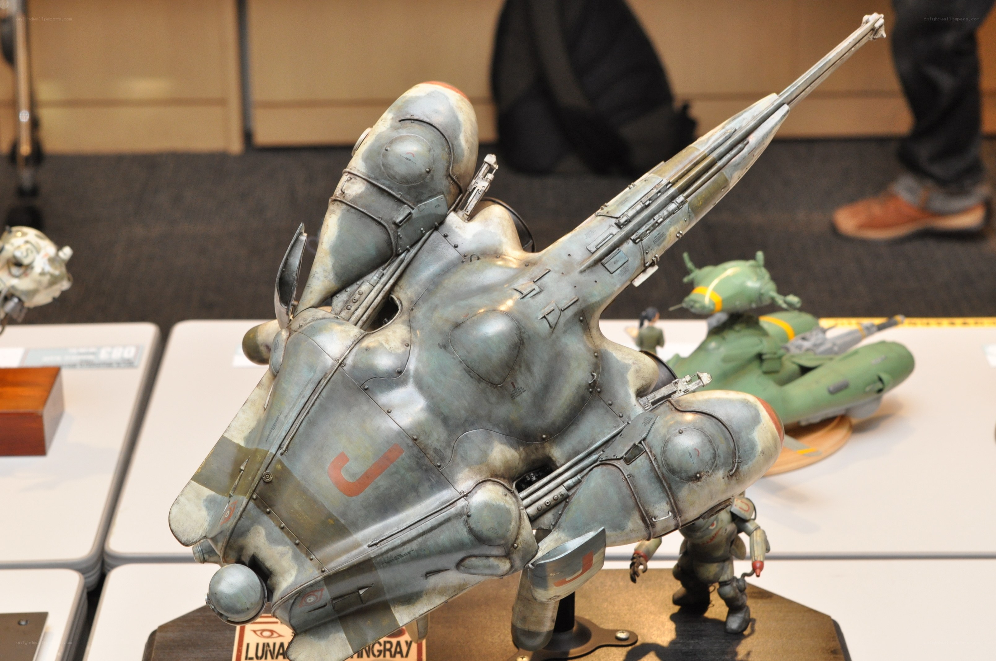 model of sci-fi aircraft