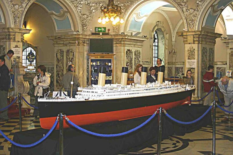 Model of Titanic Ship — White
