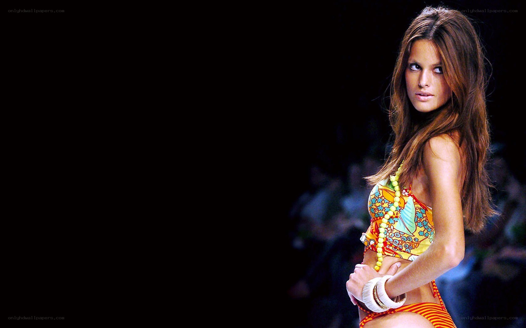 model on fashion runway