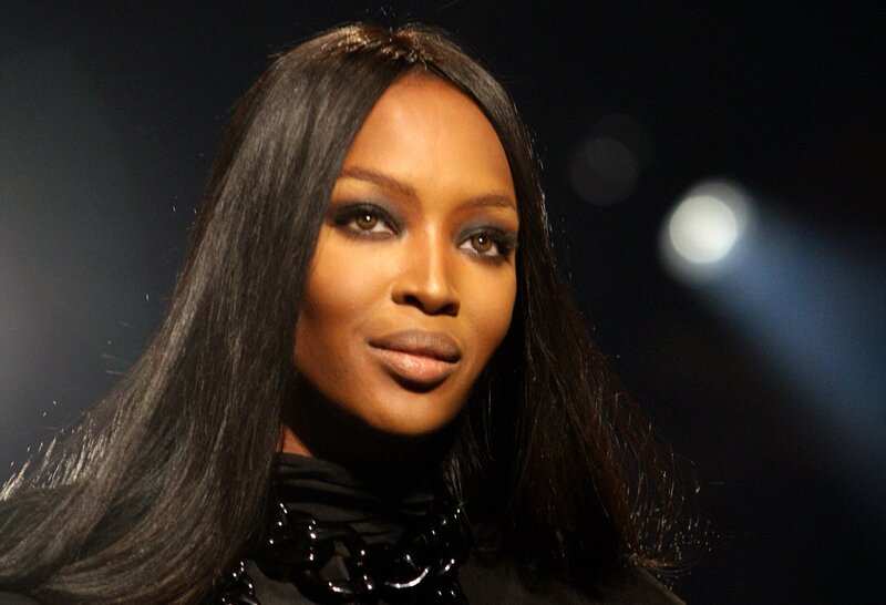 model on runway at fashion show