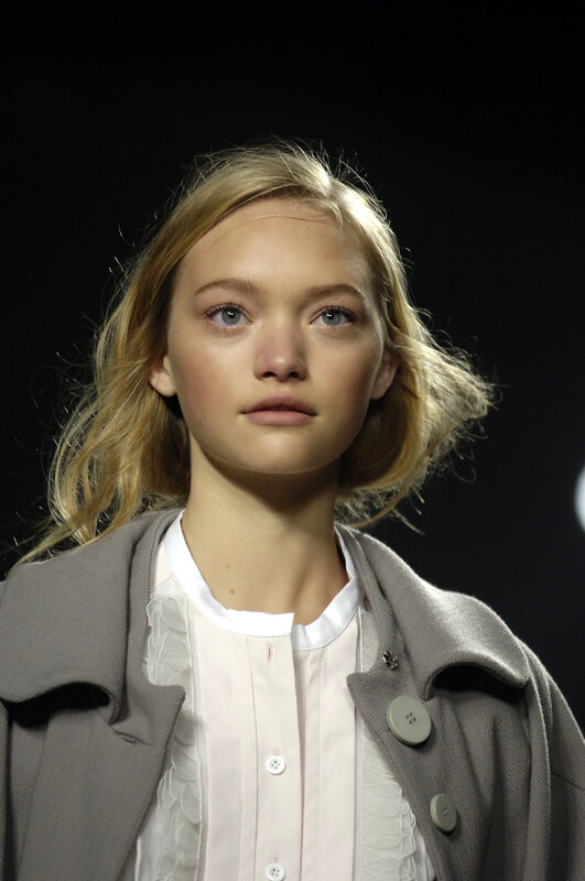 model on runway