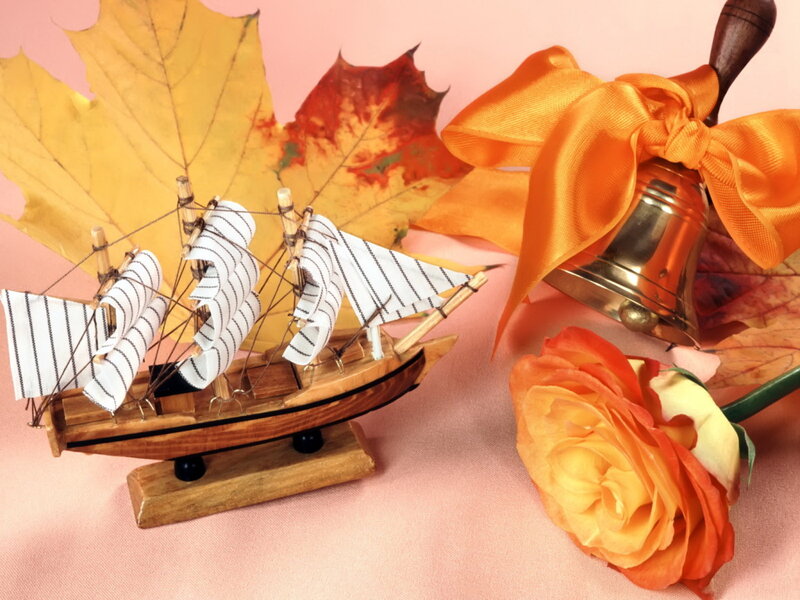 Model Ship with Bell