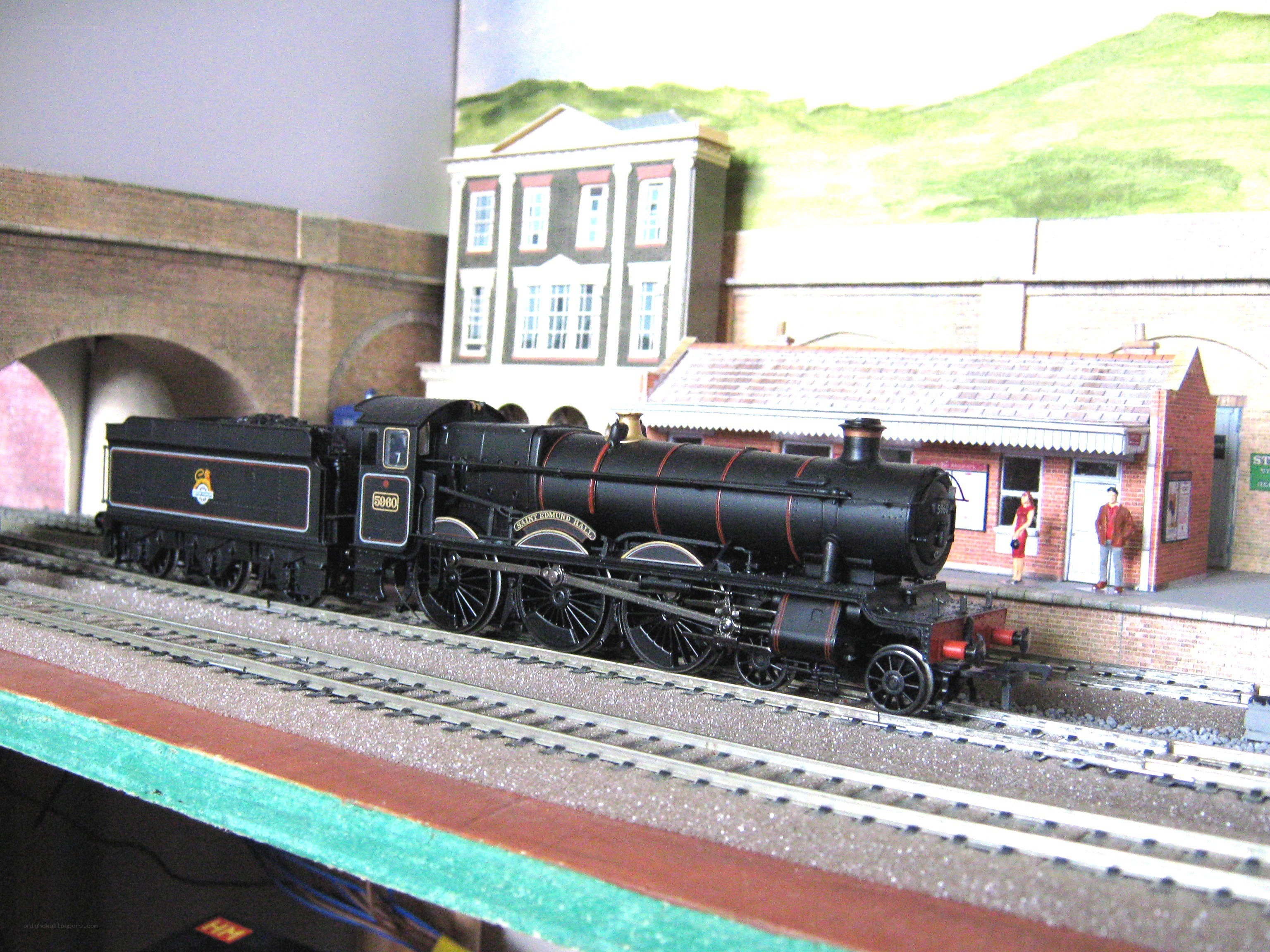 model train at station