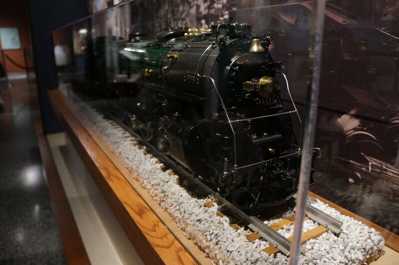 Model Train in Display Case