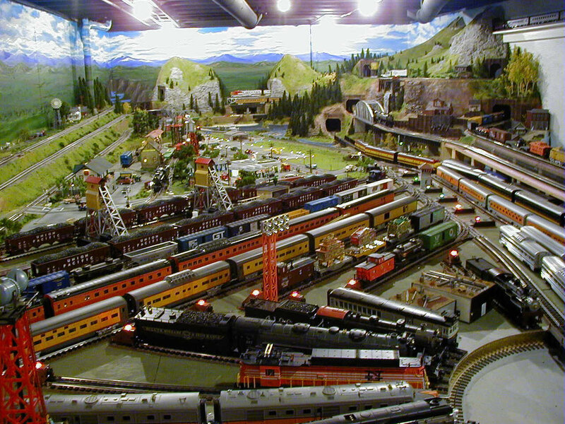 model train layout display