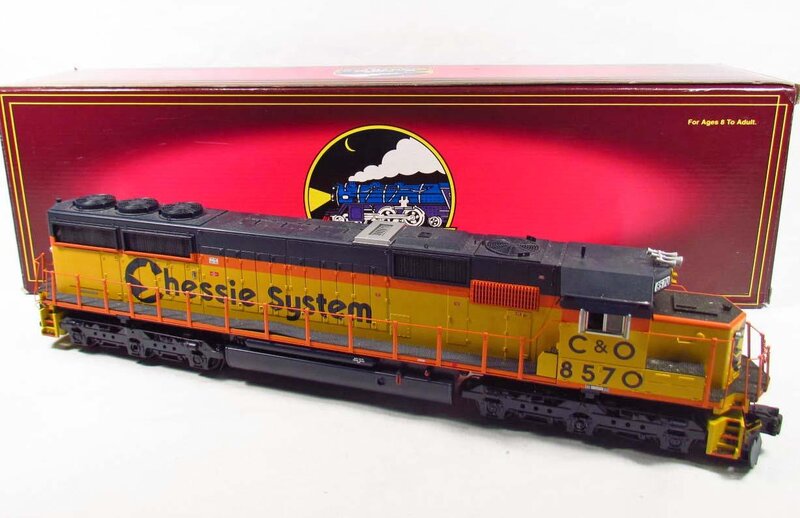 Model Train Locomotive — Yellow