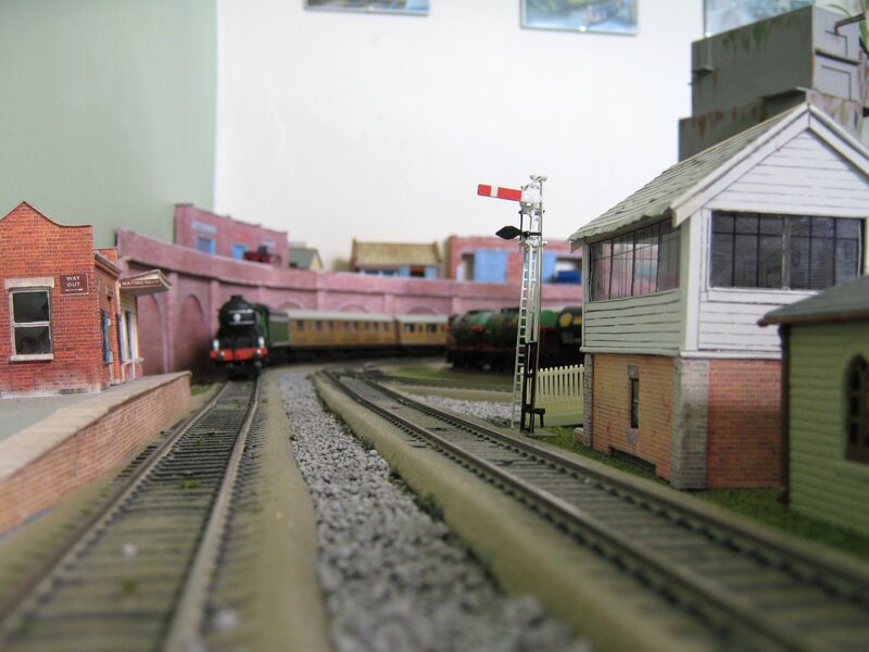 Model Train Station — Green