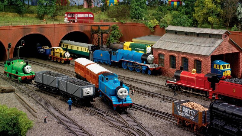 Model Trains on Tracks