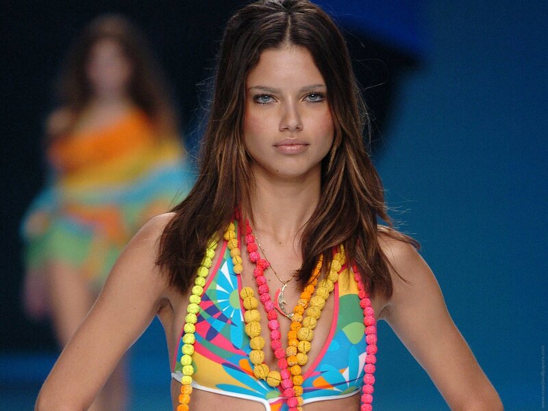 Model Wearing Bikini — Blue