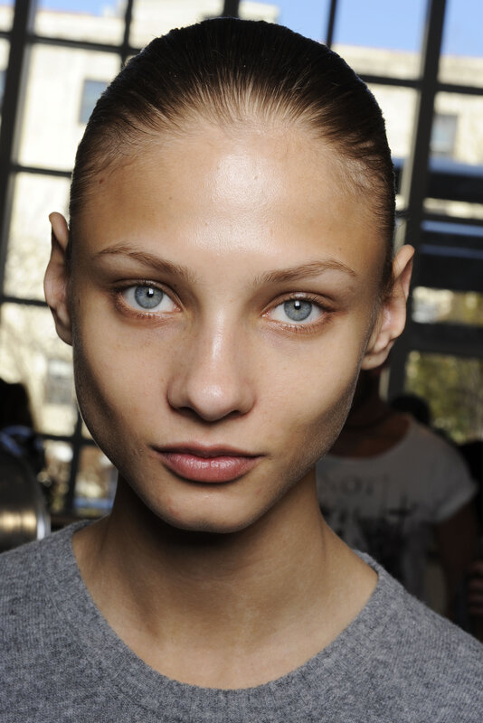 model with blue eyes