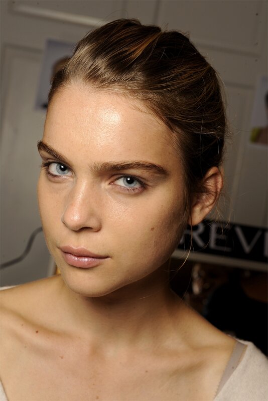 model with blue eyes