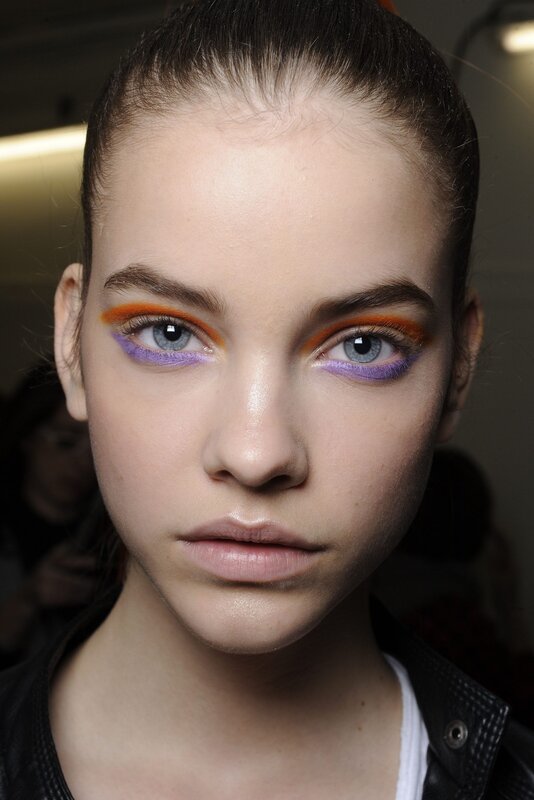model with colorful eye makeup
