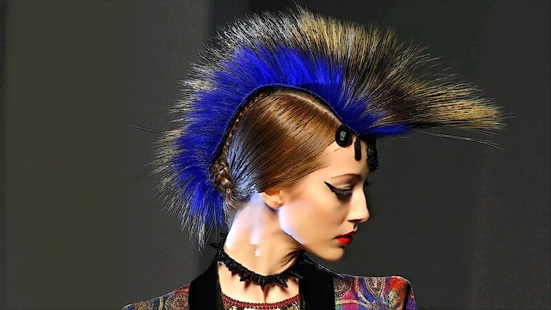 model with mohawk hairstyle