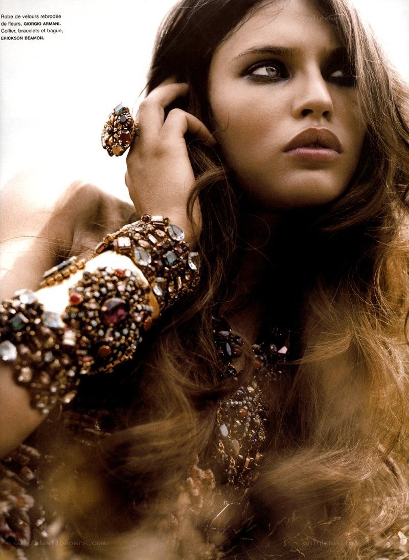 model with ornate jewelry