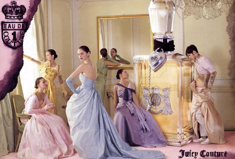 Models in a Perfume Ad