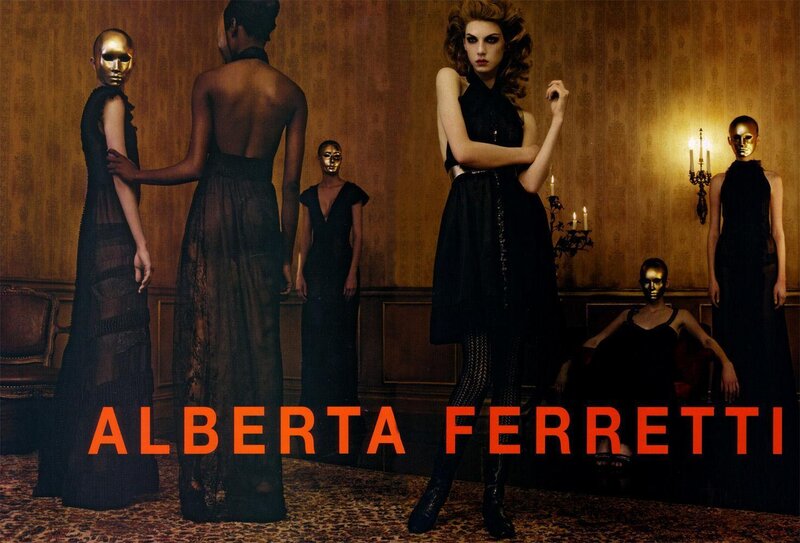 Models in Black Dresses