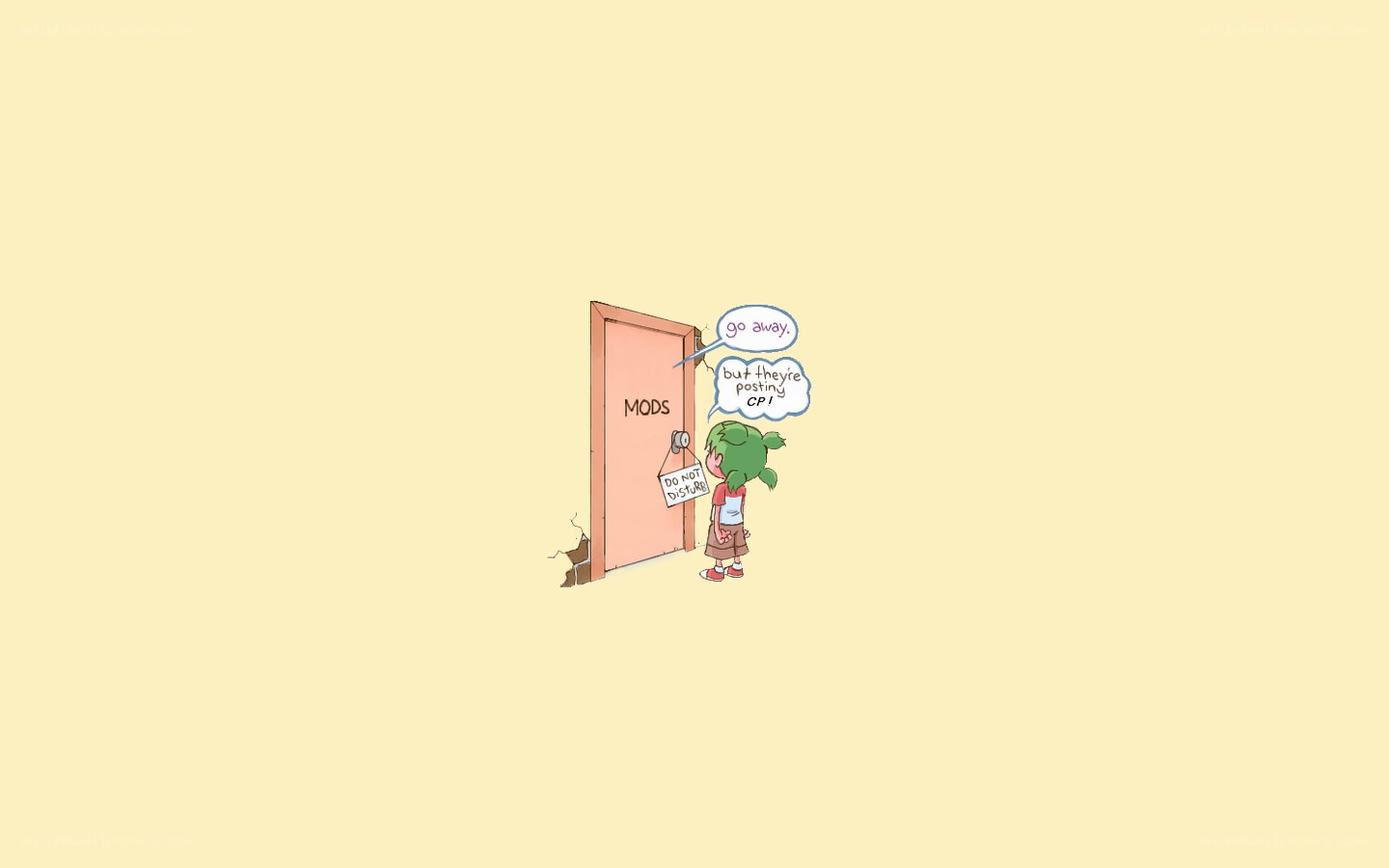 moderator at the door