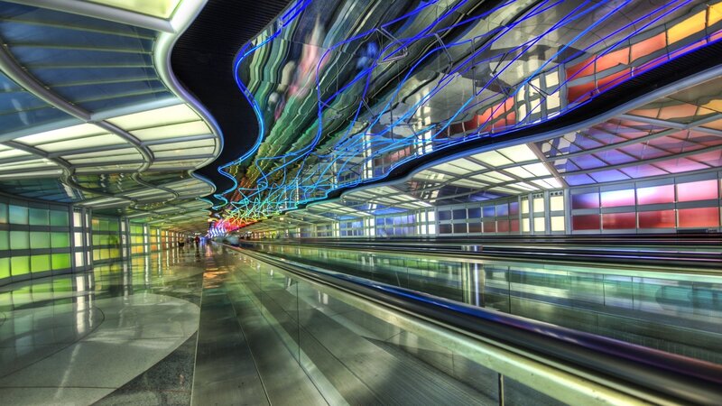 Modern Airport Corridor