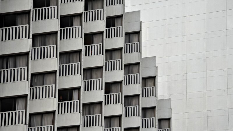 modern apartment building facade