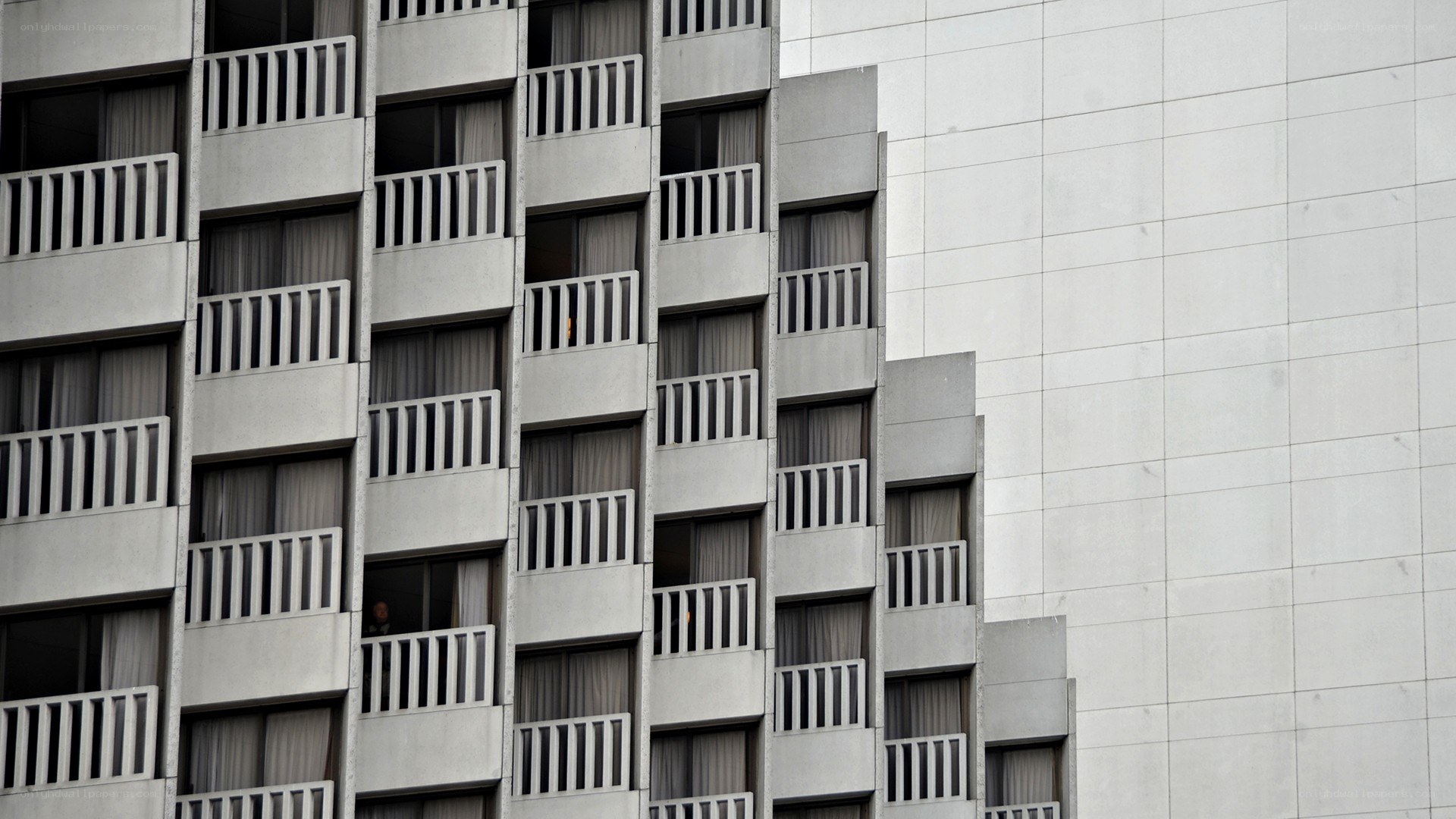 modern apartment building facade